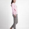 Set fleece pink leopard Disney