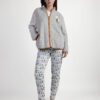 Ρόμπα ζακέτα fleece grey melange Snoopy Peanuts