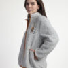 Ρόμπα ζακέτα fleece grey melange Snoopy Peanuts