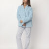 Ρόμπα ζακέτα baby blue fleece Admas