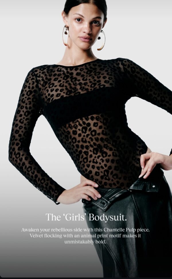 Bodysuit black Girls Pulp by Chantelle