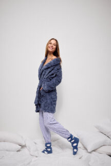 Ρόμπα blue leo fleece Pink Label Ρόμπα blue leo fleece Pink Label