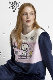 Πυζάμα μπλε ραφ Snoopy Peanuts Πυζάμα μπλε ραφ Snoopy Peanuts