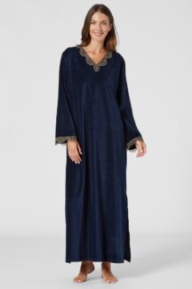 Καφτάνι maxi velvet blue Penky