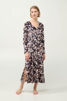 Καφτάνι maxi velvet floral Vamp