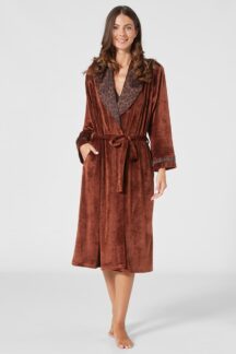 Ρόμπα midi leopard velour Penky Ρόμπα midi leopard velour Penky