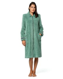 Ρόμπα midi green fleece Egatex