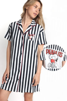 Νυχτικό stripes Snoopy Peanuts