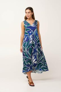 Φόρεμα blue green Vamp