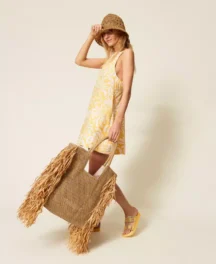 Raffia shopper bag Twin Set