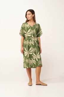 Φόρεμα green tropic Vamp