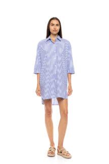 Φόρεμα πουκαμίσα Marine Stripe Pink Label