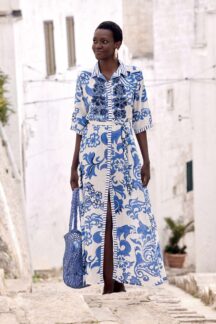 Πουκαμίσα φόρεμα maxi floral Iconique