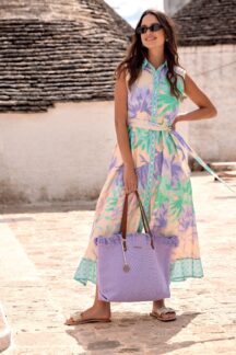 Πουκαμίσα φόρεμα maxi floral Iconique