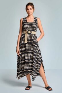 Φόρεμα maxi geometrical print Iconique