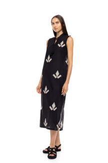 Φόρεμα maxi Marocco Embrodery Pink Label