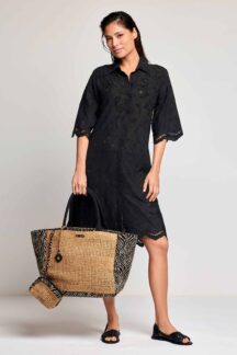 Φόρεμα black embroderied David