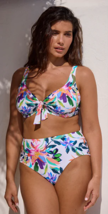 Set Μπικίνι μπανέλα Barbade Paradis Tropical Blanc Sans Complexe
