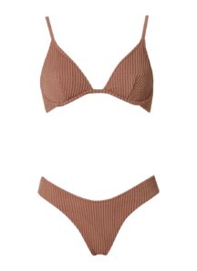 Τρίγωνο μπικίνι Calisa mocha curly Stefania Frangista