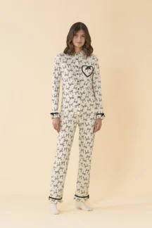 Πυζάμα ivoire cute ribbons Noidinotte
