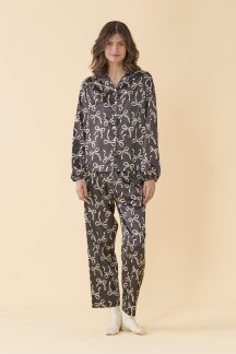 Πυζάμα satin cute ribbons Noidinotte