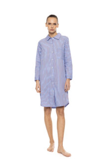 Νυχτικό stripes blue and bordeaux Pink Label