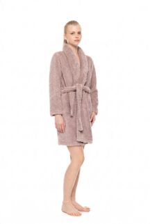 Ρόμπα fleece sand Pink Label
