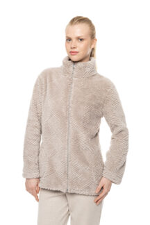 Ρόμπα ζακέτα fleece sand Pink Label